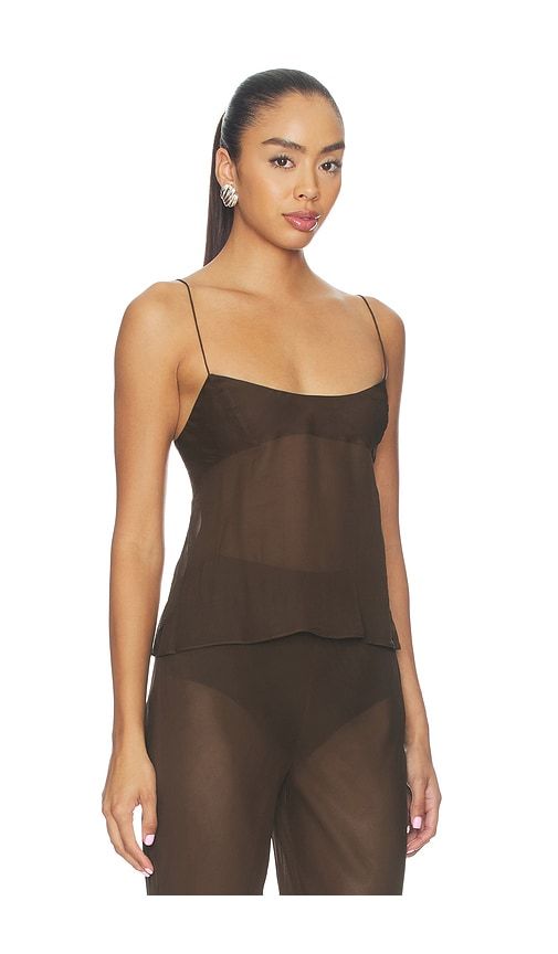 Malene Cami in Chocolate. - size L (also in M, S, XL) - EAVES - Modalova