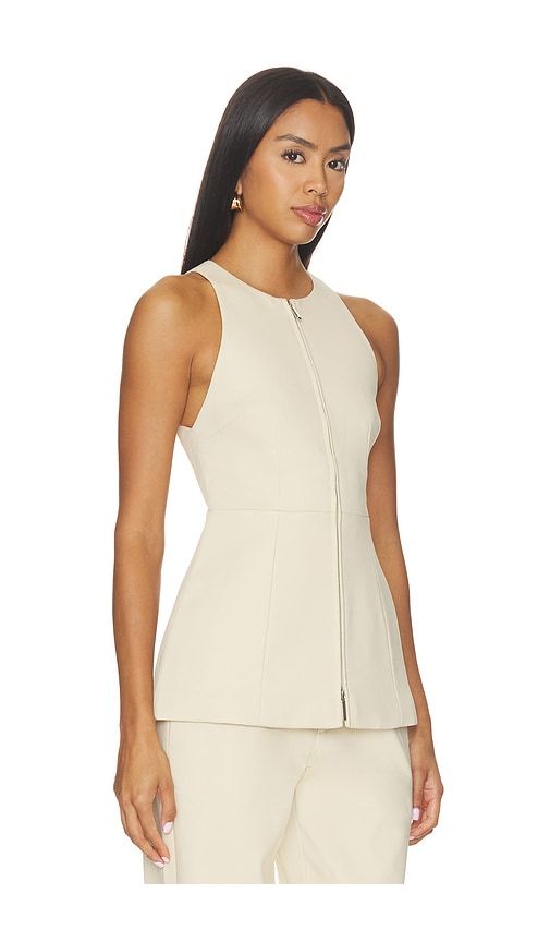 Ari Compact Suiting Top in Beige. - size L (also in M, S, XL, XS, XXS) - EAVES - Modalova