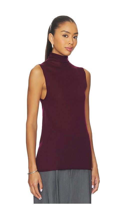 Alaska Sleeveless Knit Mockneck in Burgundy. - size M (also in XL) - EAVES - Modalova