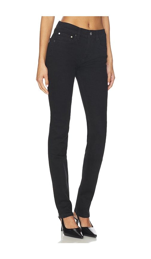 Moss Mid Rise Skinny in Black. - size 25 (also in 26, 27) - EB Denim - Modalova