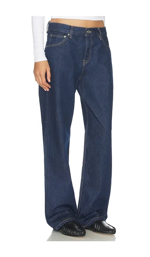 Mid Rise Baggy Jeans in Blue. - size 23 (also in 24, 26, 27) - EB Denim - Modalova