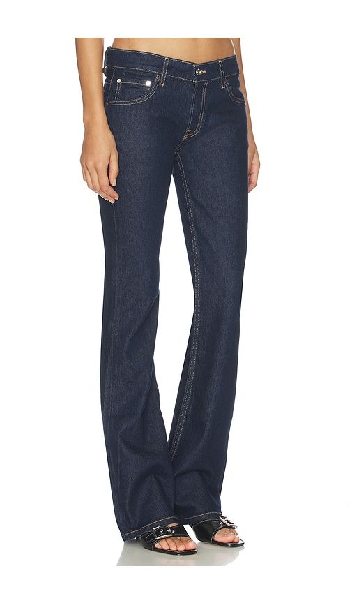 Maria Mid Rise Bootcut Jeans in Blue. - size 26 (also in 27, 28, 29, 30, 31, 32) - EB Denim - Modalova