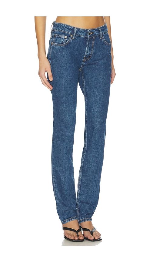 Moss Mid Rise Skinny Jeans in Blue. - size 24 (also in 25, 26, 27, 28, 29) - EB Denim - Modalova