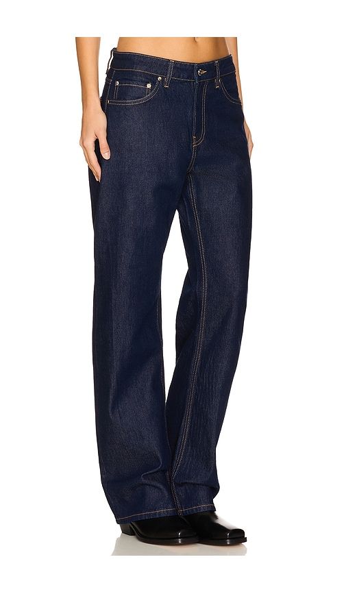 Alida Loose Bowed Jeans in Denim-Dark. - size 23 (also in 24, 25, 28, 29, 30, 31, 32) - EB Denim - Modalova