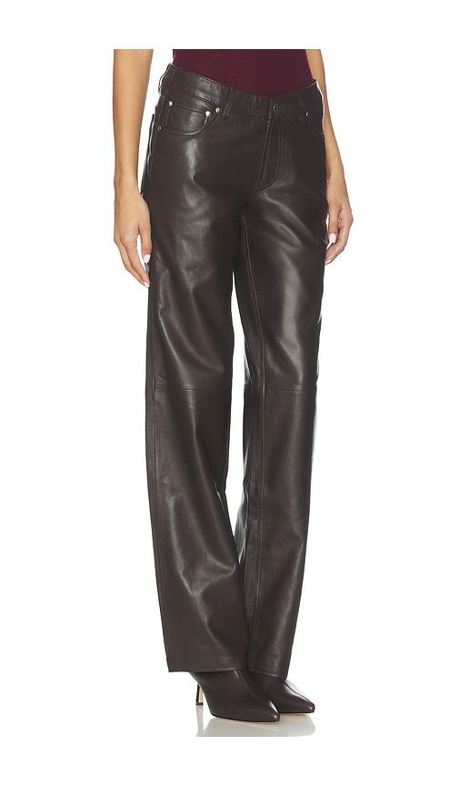 Low Rise Baggy Pant in Chocolate. - size 27 (also in 28, 29, 30) - EB Denim - Modalova