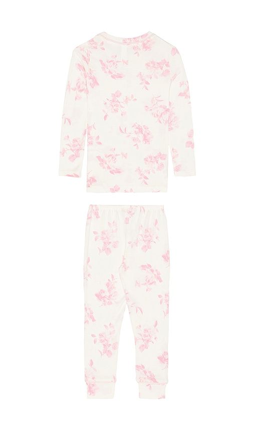Kids Printed Long Pajama Set in Pink. - size 2 (also in 6) - eberjey - Modalova