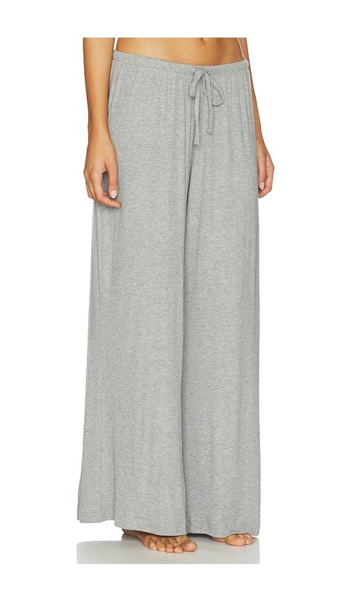 Dream Rib Wide Leg Pant in Grey. - size M (also in S, XL, XS) - eberjey - Modalova