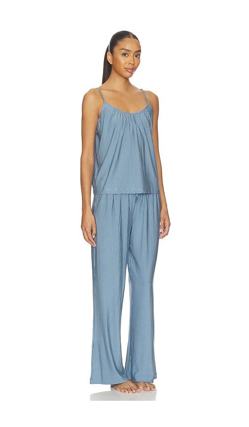 Gisele Printed Pajama Set in Blue. - size L (also in M, S, XL, XS) - eberjey - Modalova