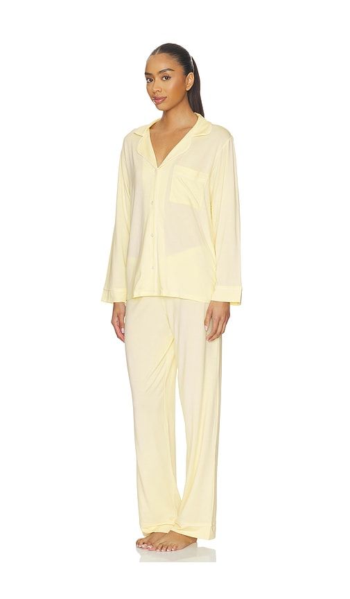 Gisele Long Pajama Set in Lemon. - size L (also in M, XL) - eberjey - Modalova
