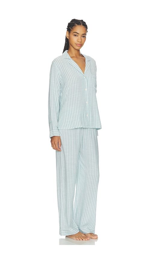 Nautico Long Pajama Set in Green. - size S (also in XL, XS) - eberjey - Modalova
