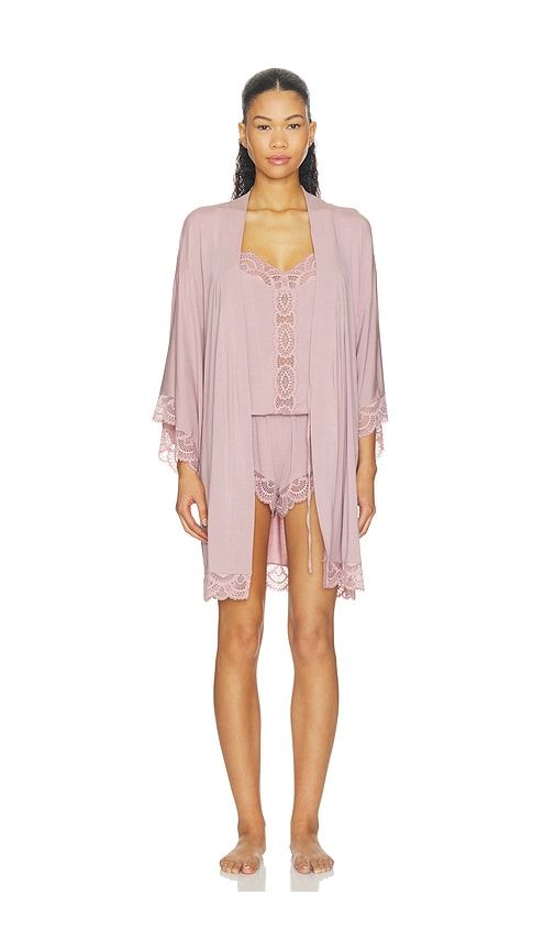 Mariana Short Robe in Pink. - size XS (also in S, M, L, XL) - eberjey - Modalova