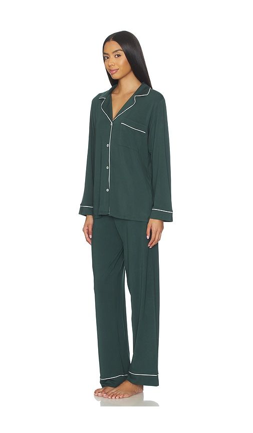 Gisele Long Pj Set in Dark Green. - size L (also in M, S, XL, XS) - eberjey - Modalova