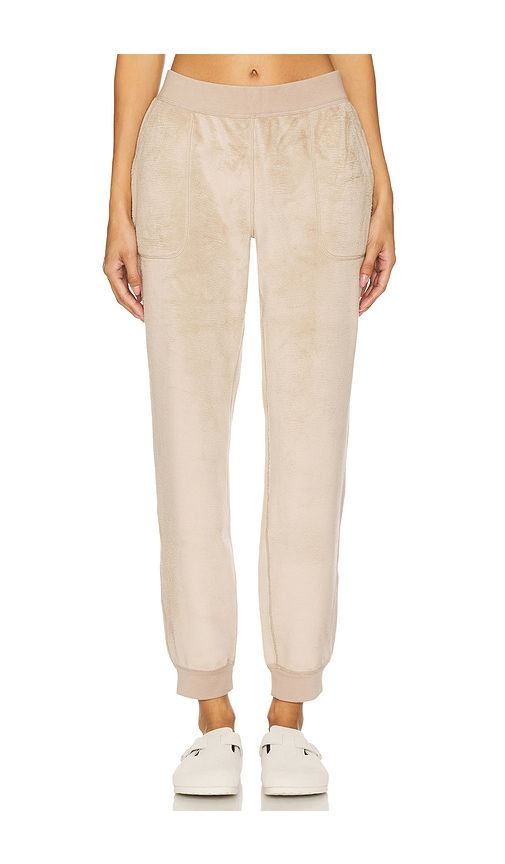 Reversible Plush Jogger in Beige. - size M (also in S, XL, XS) - eberjey - Modalova
