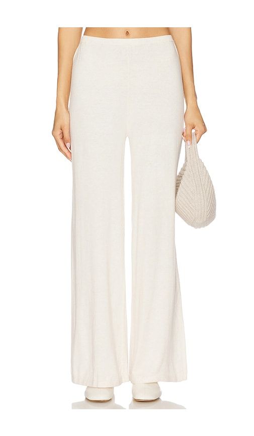 Fine Gauge Sweater Pant in Cream. - size L (also in M, S, XL, XS) - eberjey - Modalova