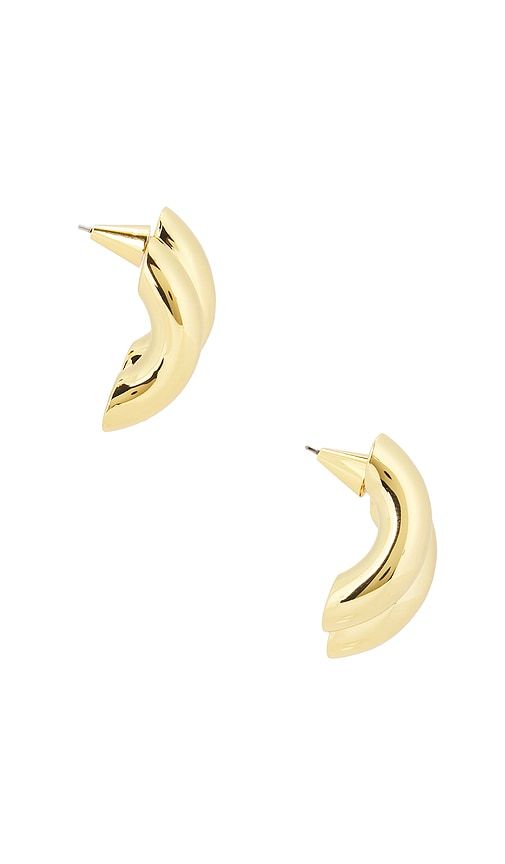 Torsade Stud Earrings in Metallic - Eddie Borgo - Modalova