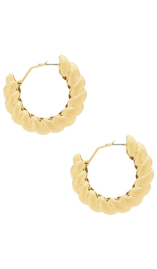 Torsade Hoop Earrings in Metallic - Eddie Borgo - Modalova