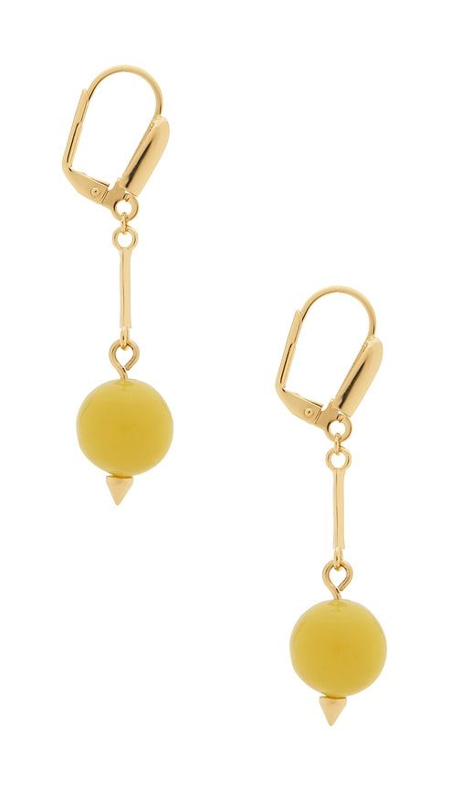 Beaded Sphere Teardrop Earrings in Green - Eddie Borgo - Modalova