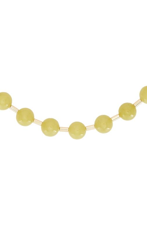 Beaded Ball Chain Necklace in Green - Eddie Borgo - Modalova