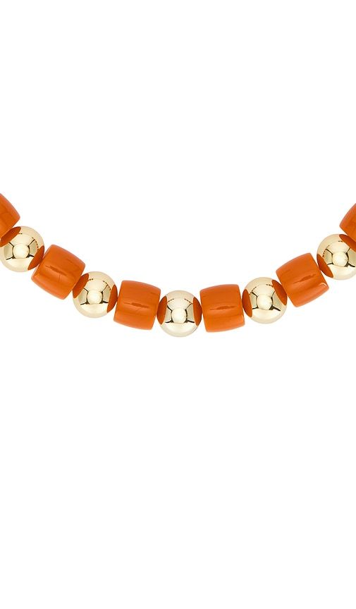 Marcy Necklace in Orange,Metallic - Eddie Borgo - Modalova