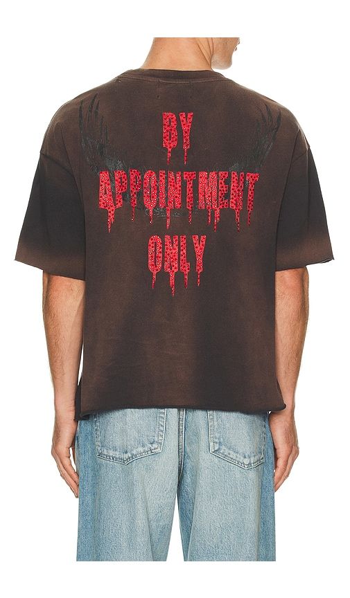 By Appointment Only Eagle Flame Cropped Boxy Tee in Grey. - size L (also in M, S, XL/1X) - Ed Hardy - Modalova