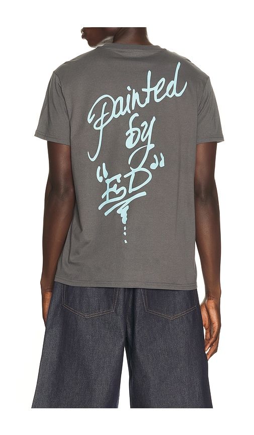 Love Kills Slowly Winged Skull Throwback Tee in Grey. - size L (also in M, S, XL/1X) - Ed Hardy - Modalova