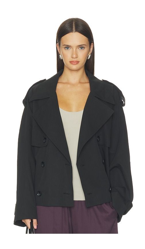 Eleanor Cropped Trench Coat in . - size L (also in M, S, XL, XS) - Elodie the Label - Modalova