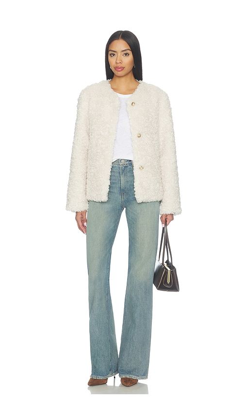 Frame Faux Fur Short Coat in . Size L. Also in M, S, XL, XS - Elodie the Label - Modalova