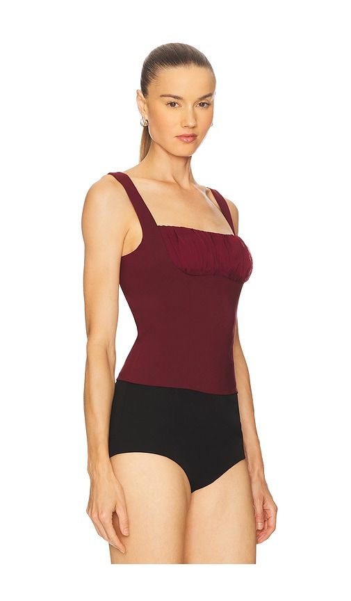 Elodie Blaise Top in Burgundy. - size M (also in S) - Elodie the Label - Modalova