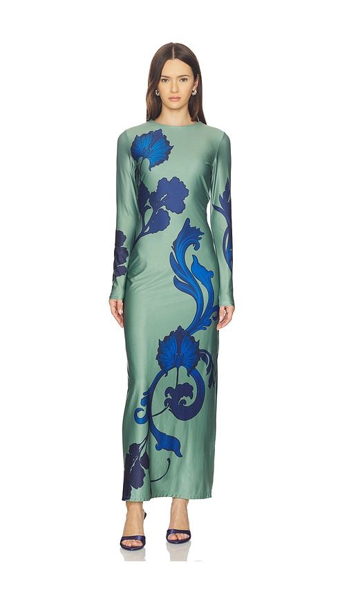Lim in Bloom Maxi Dress in Sage,Royal. - size S (also in XS) - Especia - Modalova