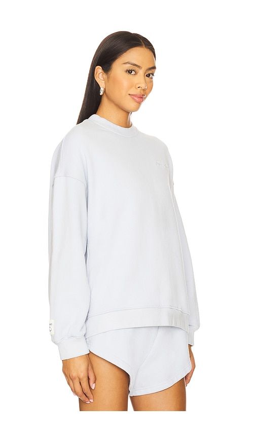 Oversized Crew Sweatshirt in Baby Blue. - size S (also in XS) - Eleven Eleven - Modalova