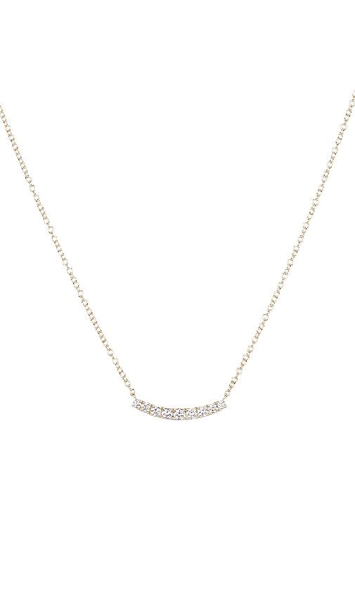 Full Cut Diamond Arc Necklace in Metallic - EF COLLECTION - Modalova