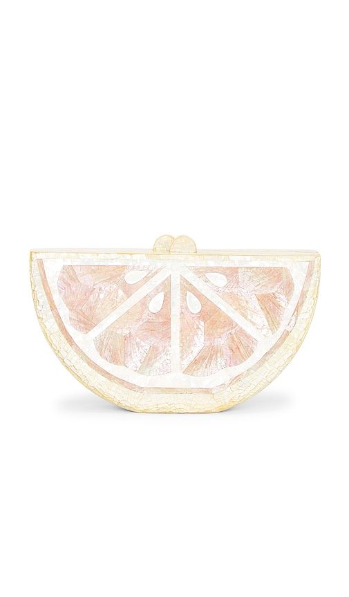 Bora Bora Fruit Slice Evening Clutch in Pink - Emm Kuo - Modalova