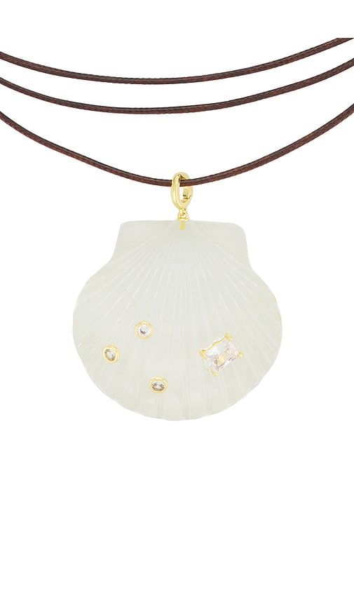 Vieira Wrap Necklace in Metallic Gold - Eliou - Modalova