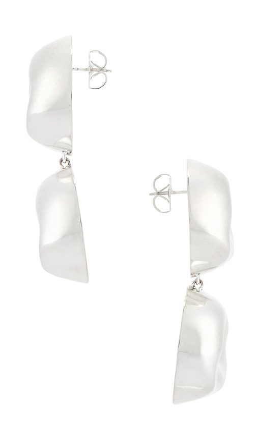 Double Lija Earrings in Metallic - Eliou - Modalova