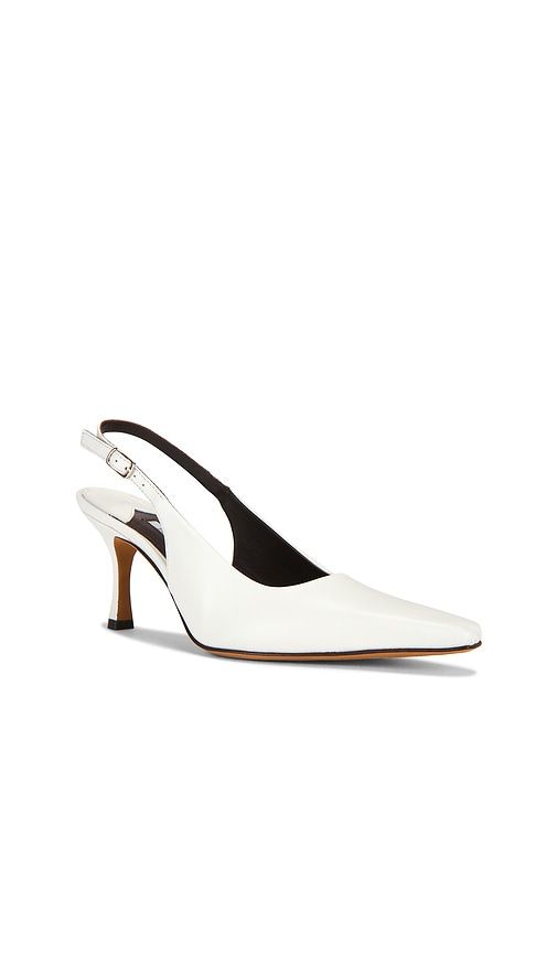 Elana Slingback Pump in White. - size 38 (also in 39, 40, 41) - Emme Parsons - Modalova