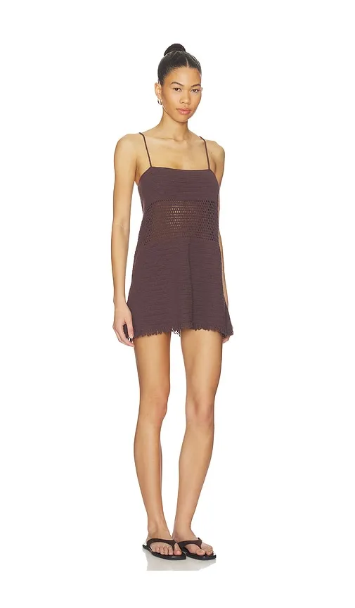 Piero Mini Dress in Chocolate. - size L (also in M) - ELCE - Modalova