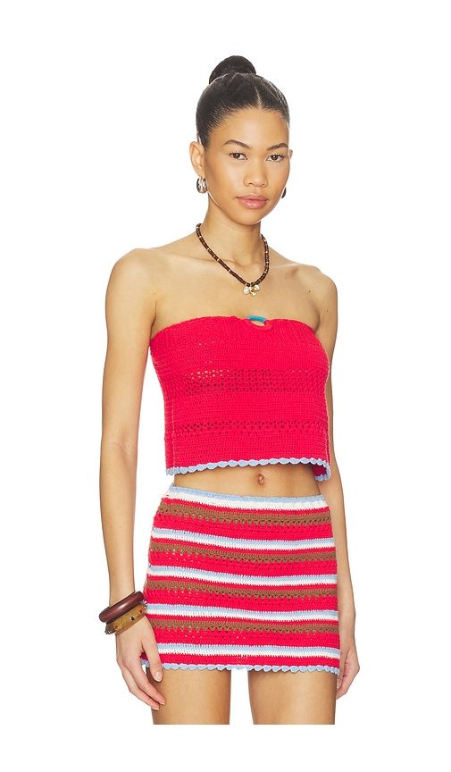 Cora Top in Red. - size L (also in M, S, XS) - ELCE - Modalova