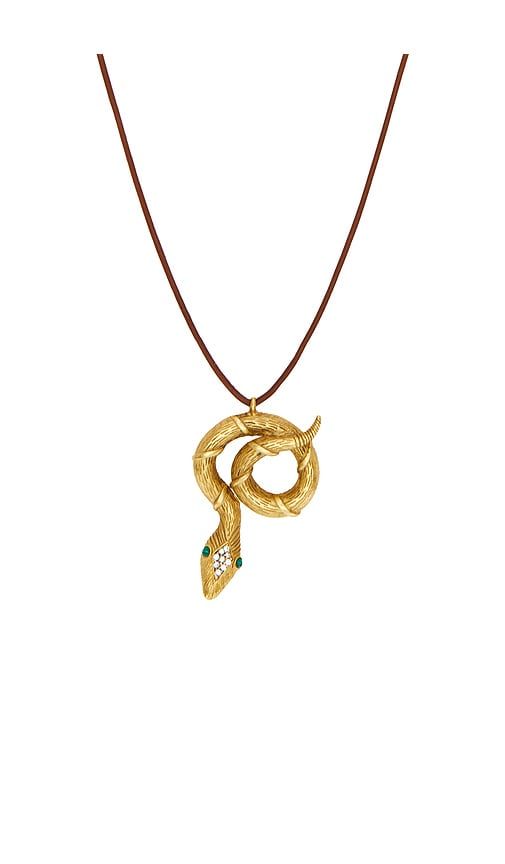 Slytherin Necklace in Metallic - Elizabeth Cole - Modalova