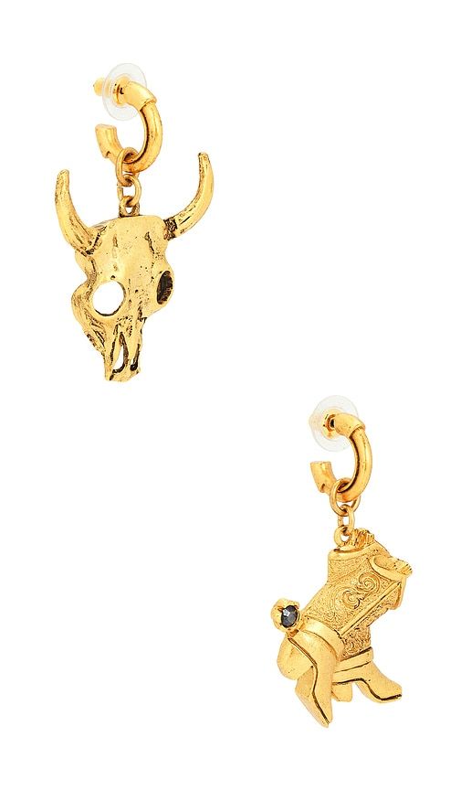 Rowdy Earrings in Metallic - Elizabeth Cole - Modalova
