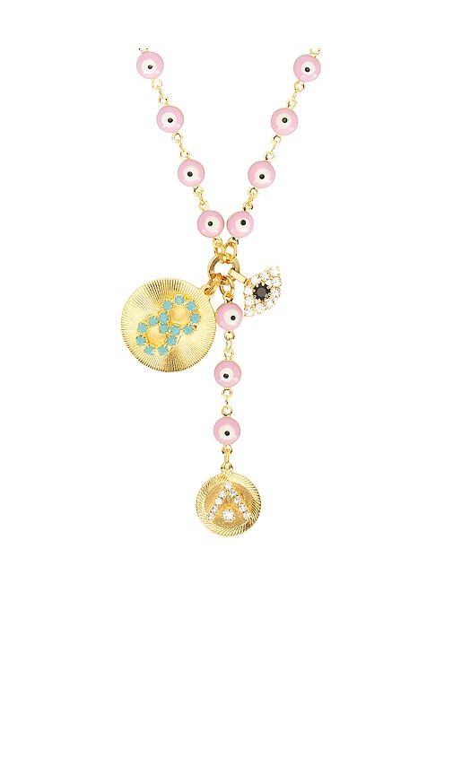 Galia Necklace in Pink - Elizabeth Cole - Modalova