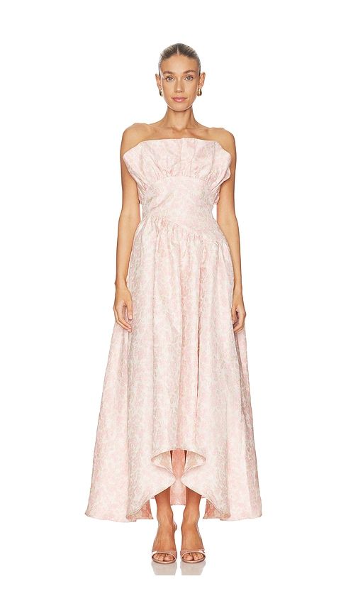 Floralie Strapless Gown in Pink. - size S (also in XS, M, L, XL) - ELLIATT - Modalova