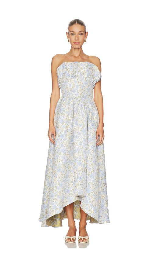 Floralie Strapless Gown in Blue. - size L (also in M, S, XS) - ELLIATT - Modalova