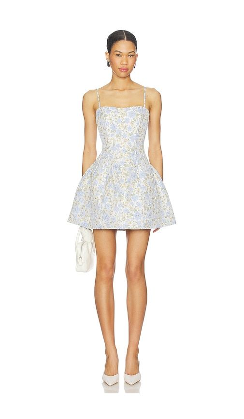 Floralie Strapless Mini Dress in Baby Blue. - size L (also in M) - ELLIATT - Modalova