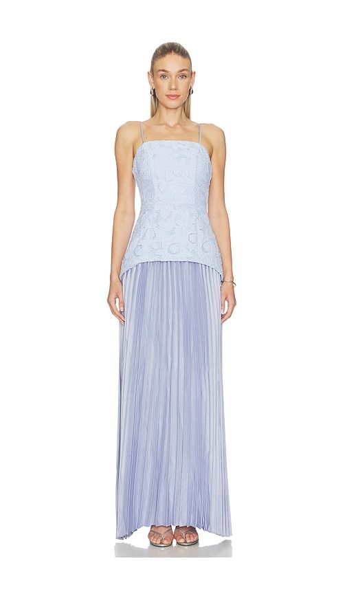 Lacy Strapless Gown in Blue. - size S (also in XS, M, L, XL, XXL) - ELLIATT - Modalova
