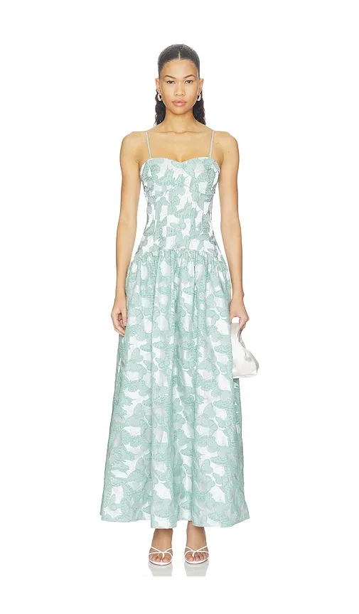 Lisette Strapless Gown in Green. - size L (also in M, S, XL, XS) - ELLIATT - Modalova