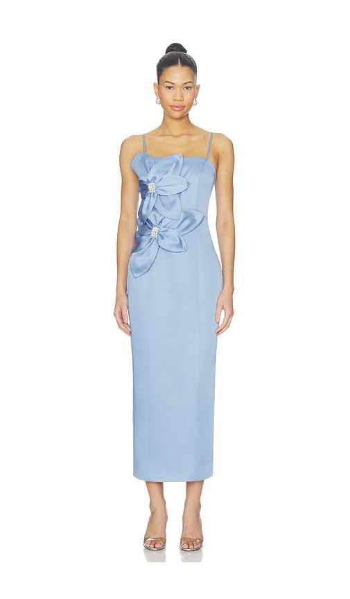 Lunelle Column Dress in Baby Blue. - size S (also in XS, M) - ELLIATT - Modalova