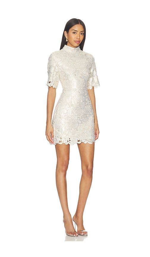 Nicoletta Sleeve Mini Dress in ,Metallic . - size M (also in S) - ELLIATT - Modalova