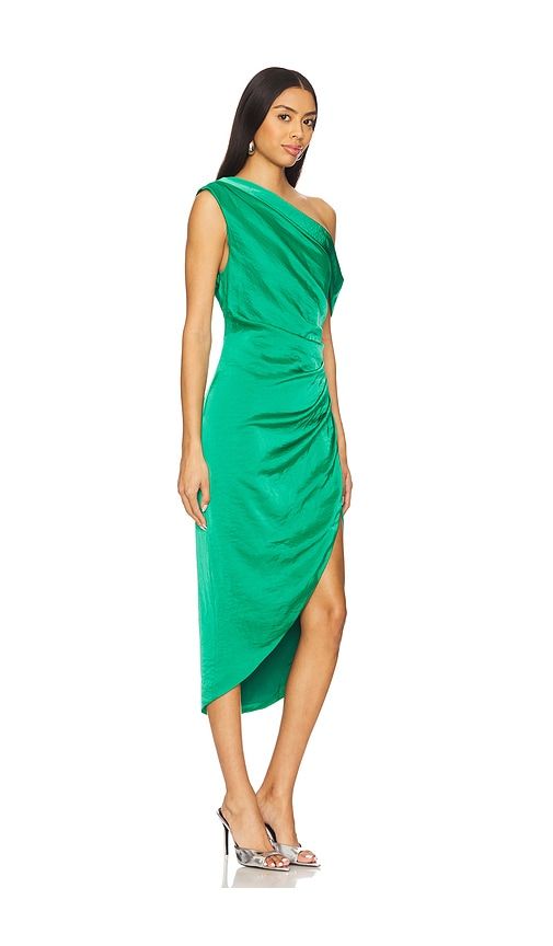 Roni Midi Dress in Green. - size XS (also in S) - ELLIATT - Modalova
