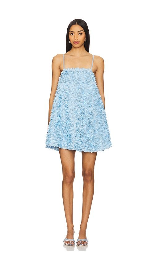 Kaia Trapeze Mini Dress in Baby Blue. - size L (also in S, XS) - ELLIATT - Modalova