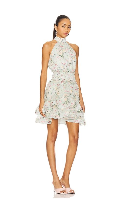 Milena Mini Dress in Sage. - size L (also in M) - ELLIATT - Modalova